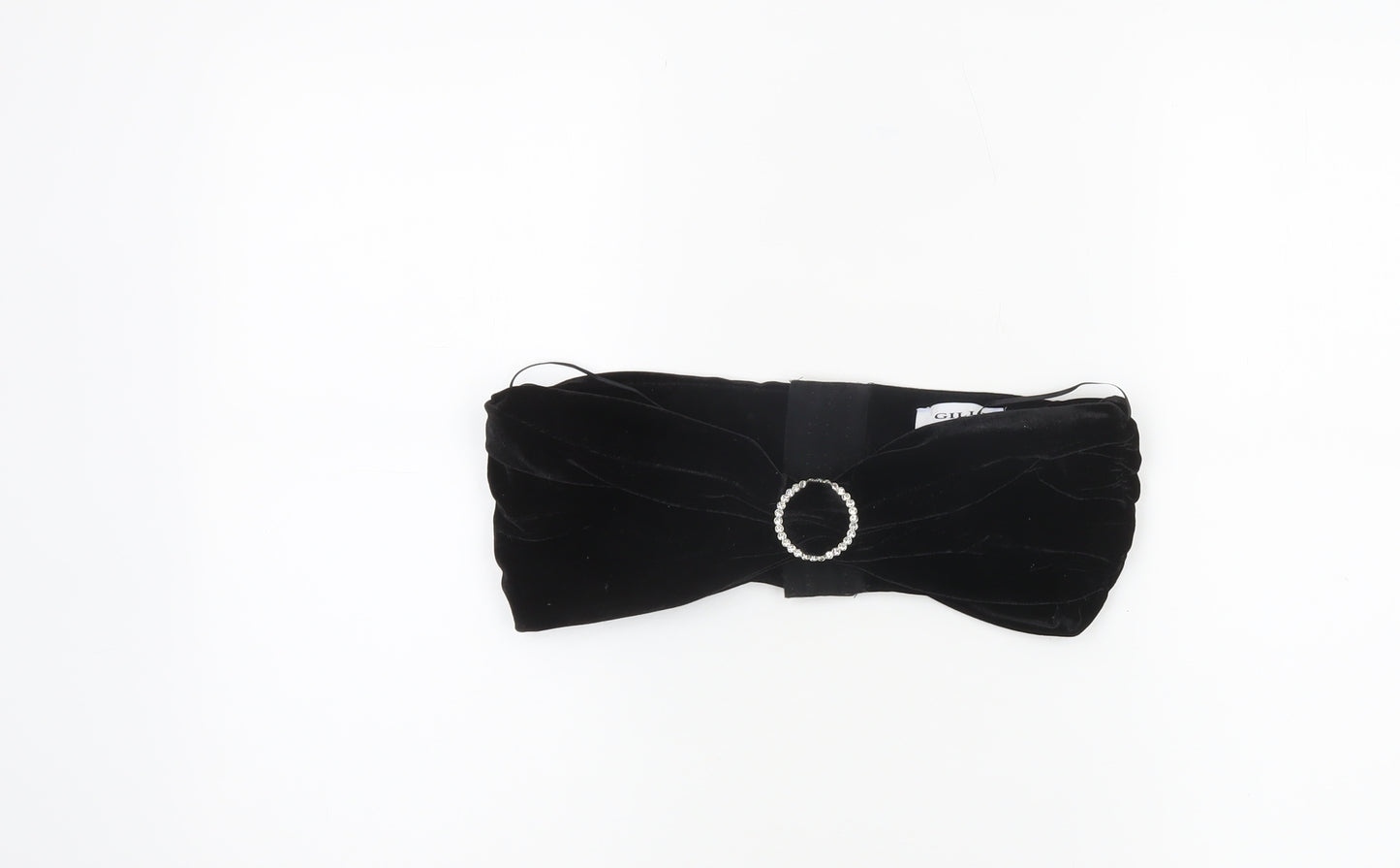 Gilli Black Velvet Strapless Cropped Women's Top M Party Style
