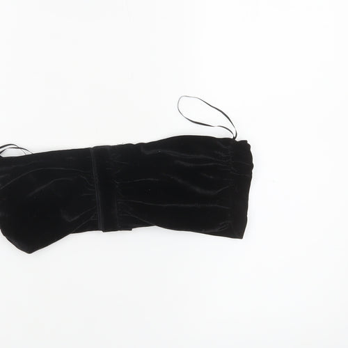 Gilli Black Velvet Strapless Cropped Women's Top M Party Style