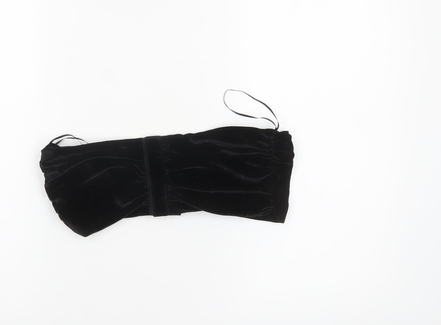 Gilli Black Velvet Strapless Cropped Women's Top M Party Style