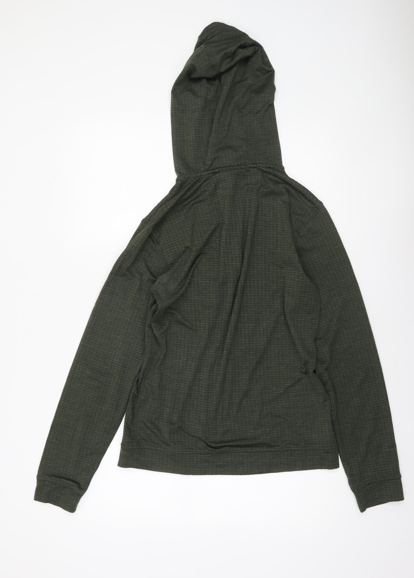 Penn Men's Green 1/2 Zip Lightweight Sports Hoodie Size S