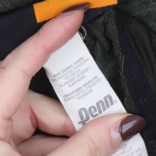 Penn Men's Green 1/2 Zip Lightweight Sports Hoodie Size S