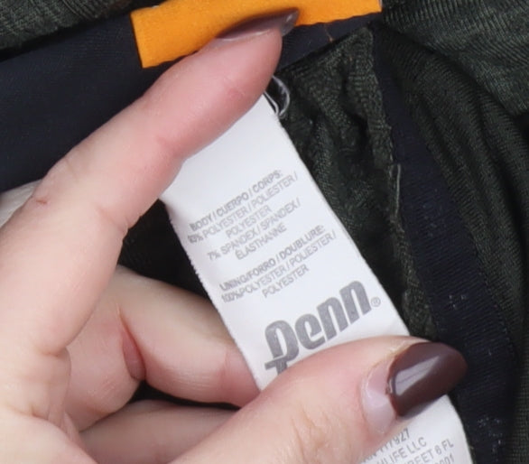 Penn Men's Green 1/2 Zip Lightweight Sports Hoodie Size S