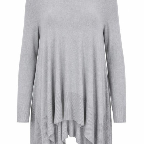 Apricot Women Grey Knit Long Sleeve Tunic Jumper M