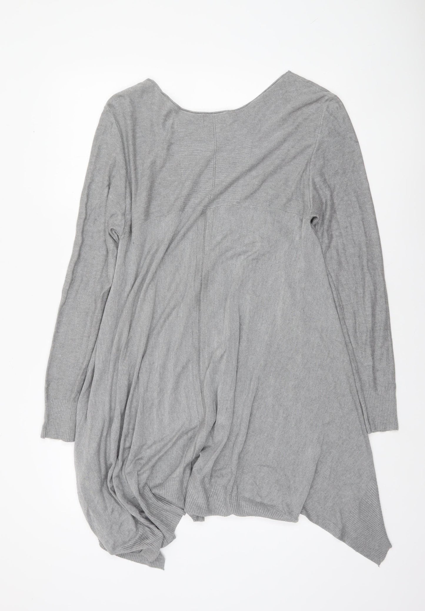 Apricot Women Grey Knit Long Sleeve Tunic Jumper M