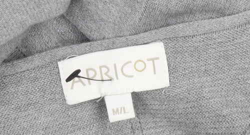 Apricot Women Grey Knit Long Sleeve Tunic Jumper M