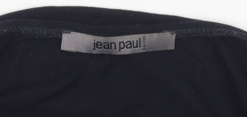 Jean Paul Berlin Women's Black Beaded Long Sleeve Blouse Size 12