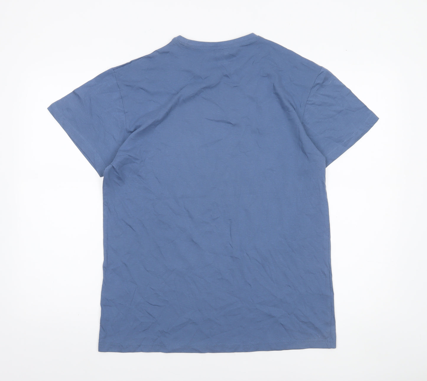 Cedar Wood State Men's Blue Graphic Oakland Hawks T-Shirt Size M