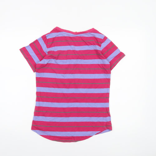 Lee Cooper Womens Multicoloured Striped V-Neck T-Shirt Size 12