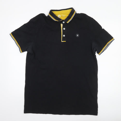 Jack & Jones Men's Black XL Polo Shirt Cotton Casual Top