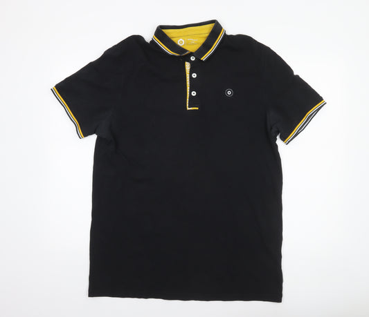 Jack & Jones Men's Black XL Polo Shirt Cotton Casual Top