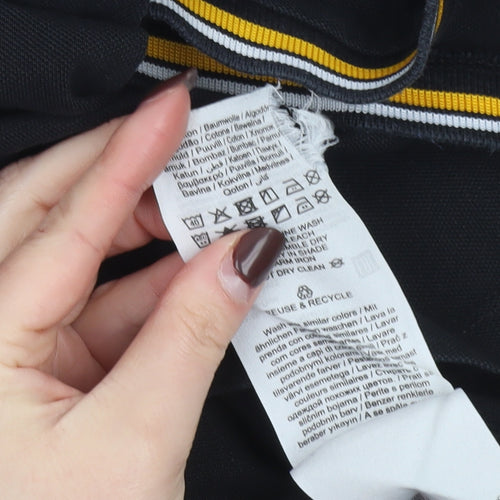 Jack & Jones Men's Black XL Polo Shirt Cotton Casual Top