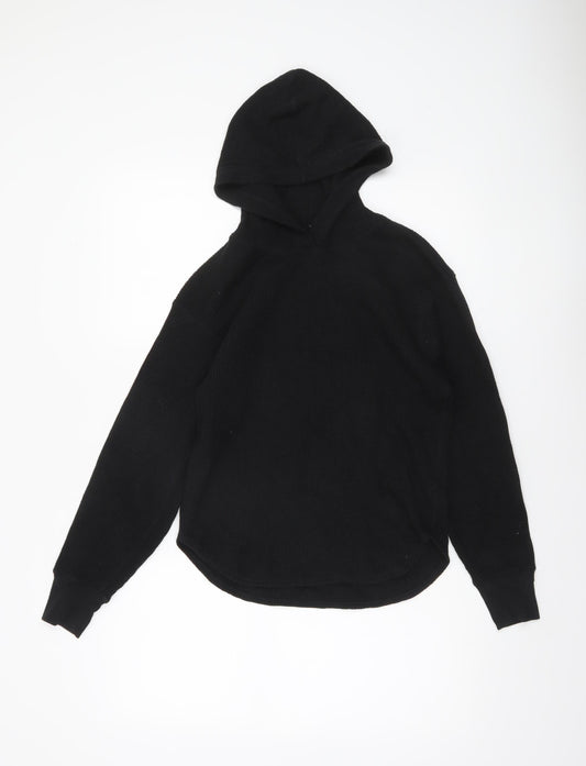 Uniqlo Women’s Black XS Pullover Hoodie Cotton Blend Casual