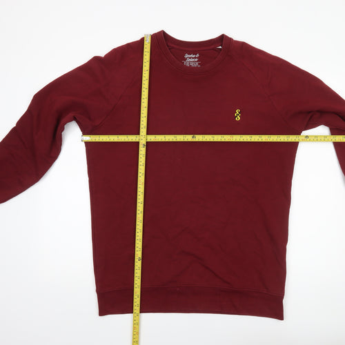 Spoke & Solace Men's Red Pullover Sweatshirt Size L Crew Neck