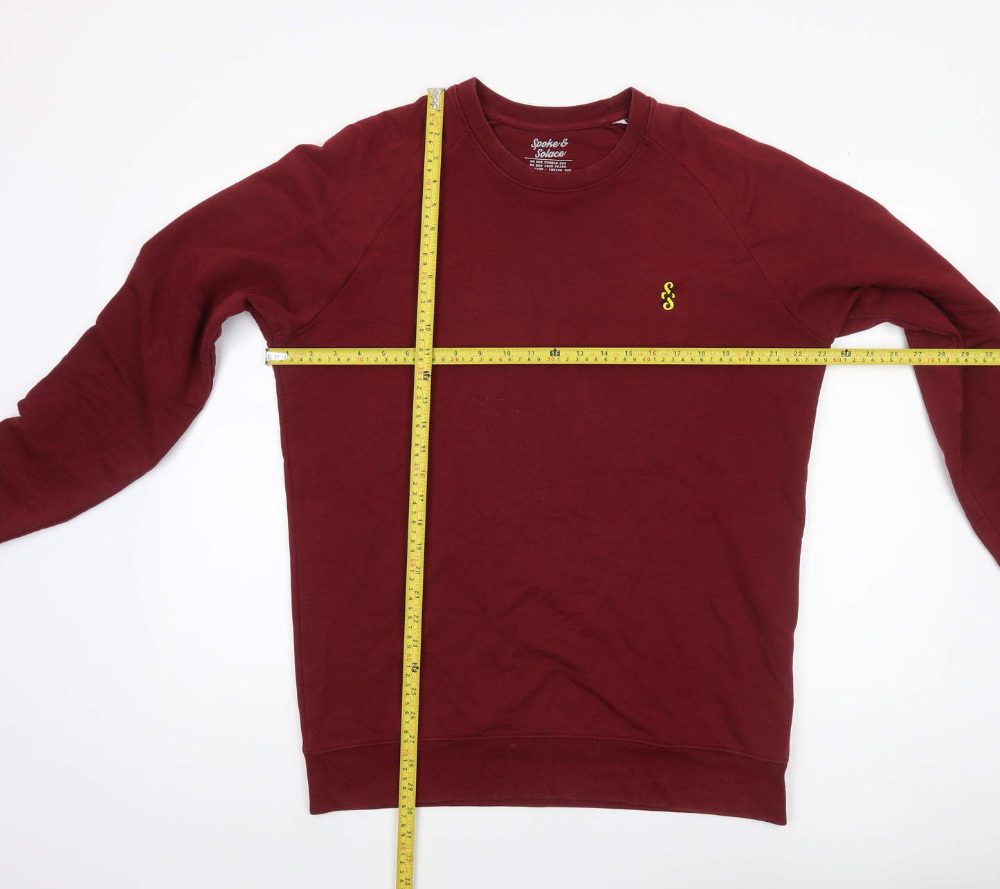 Spoke & Solace Men's Red Pullover Sweatshirt Size L Crew Neck