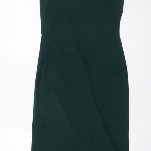 OhHello The Label Women’s Green One Shoulder Bodycon Midi Dress Size 10