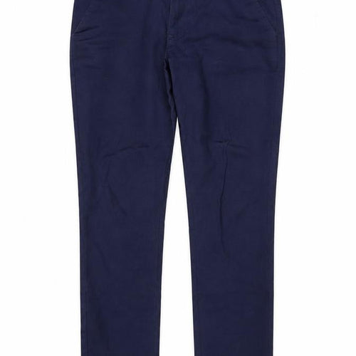 Denton Co. Men's Blue Chino Trousers Size 32 Straight Fit