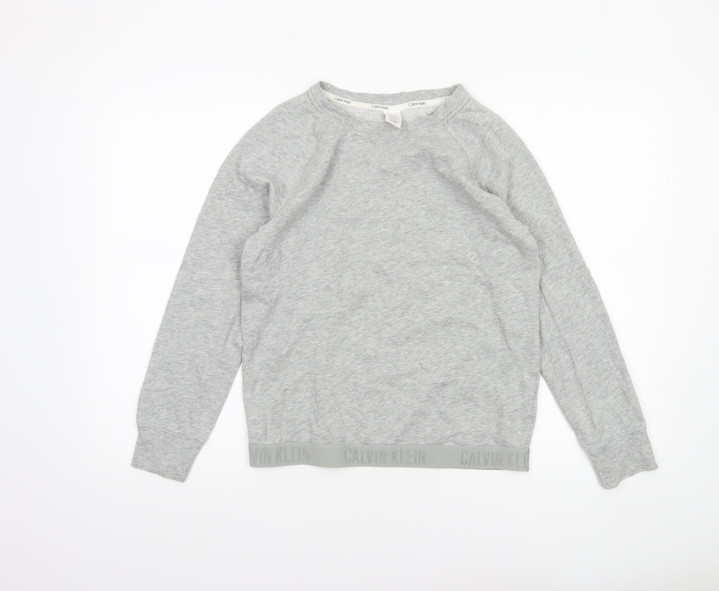 Calvin Klein Women Grey Jersey Long Sleeve Pyjama Top S