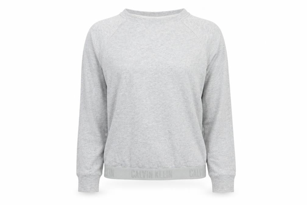 Calvin Klein Women Grey Jersey Long Sleeve Pyjama Top S