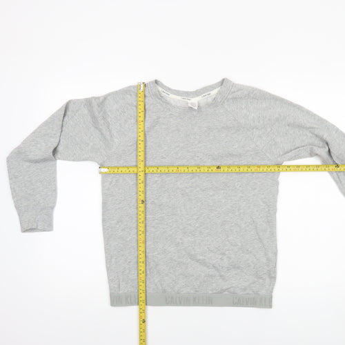 Calvin Klein Women Grey Jersey Long Sleeve Pyjama Top S
