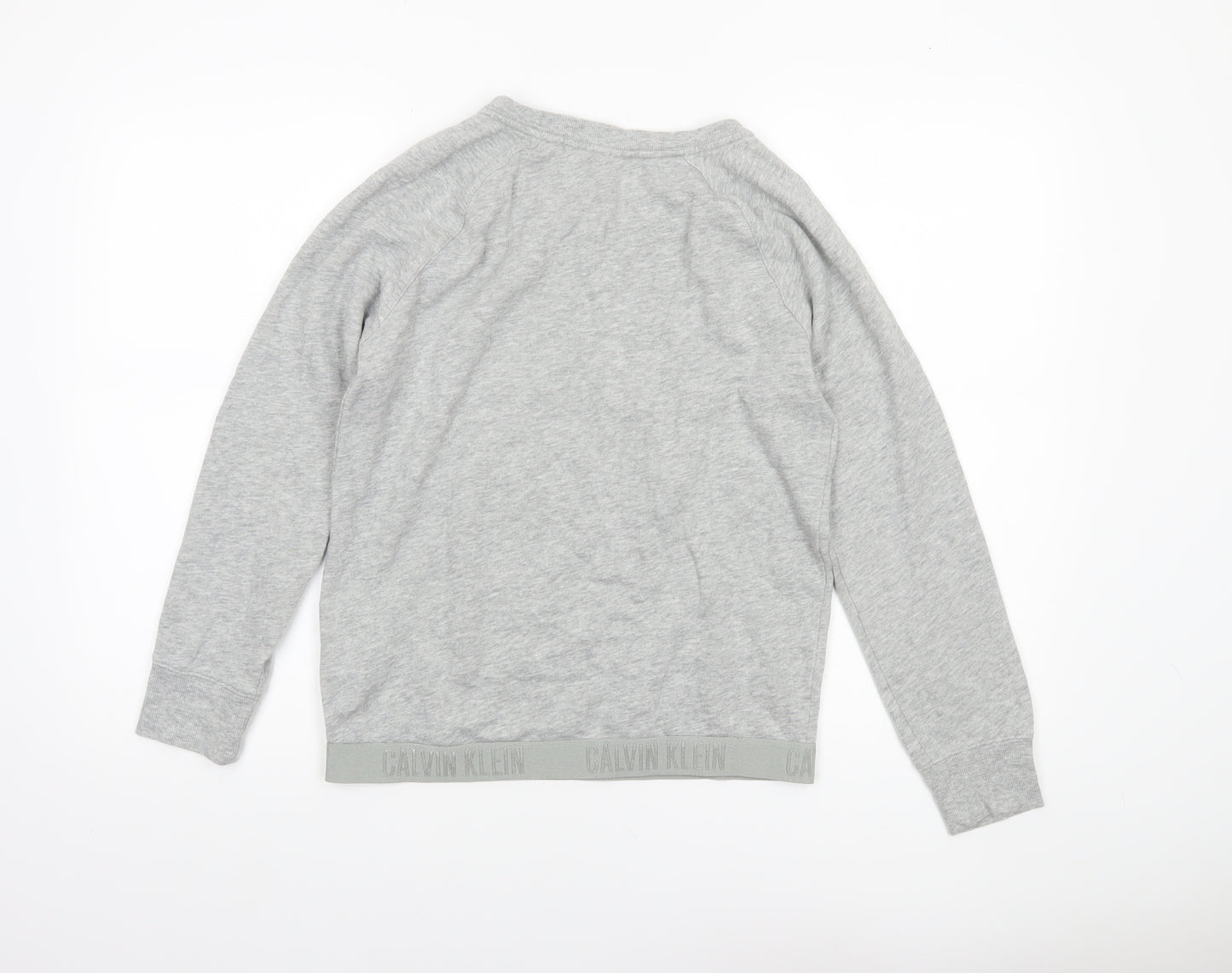 Calvin Klein Women Grey Jersey Long Sleeve Pyjama Top S