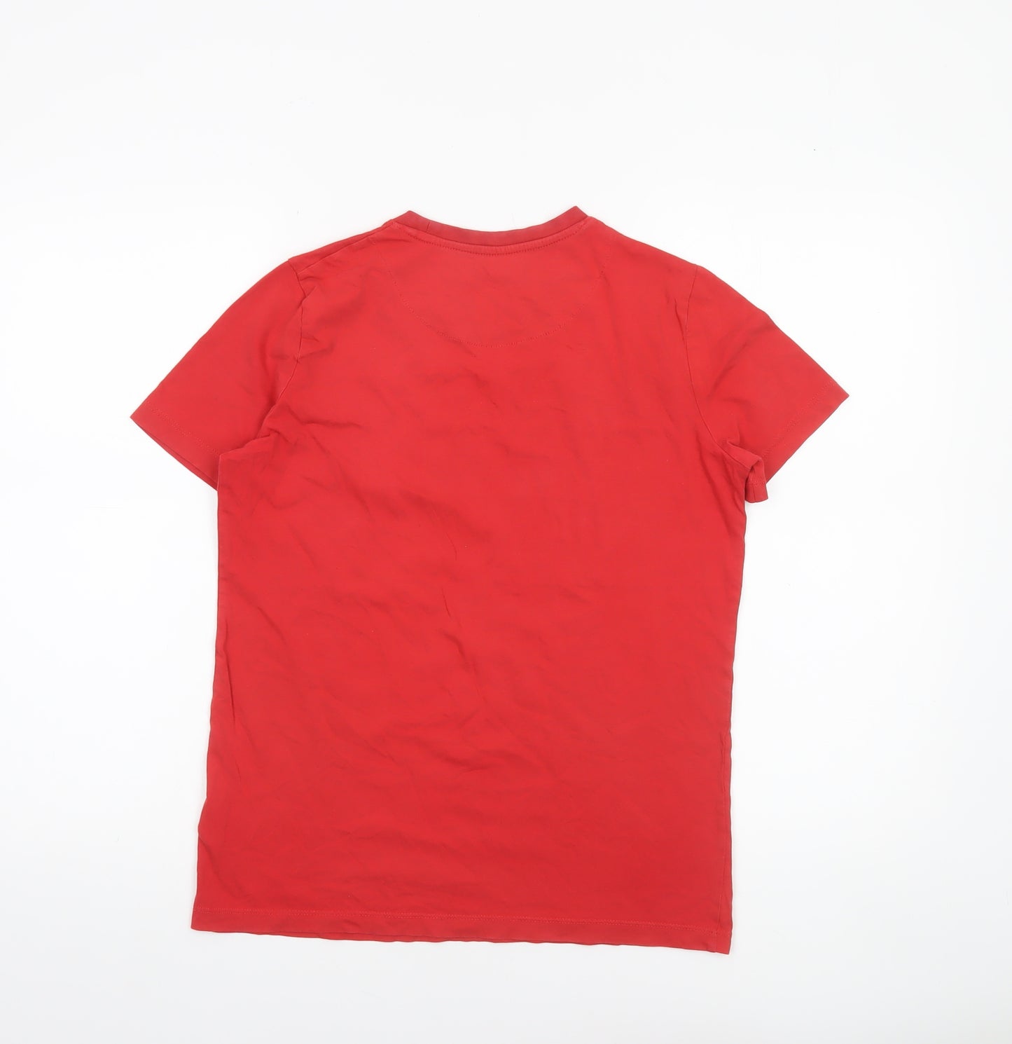 U.S. Polo Assn Boys Red 12-13 Years Cotton Graphic Logo T-Shirt