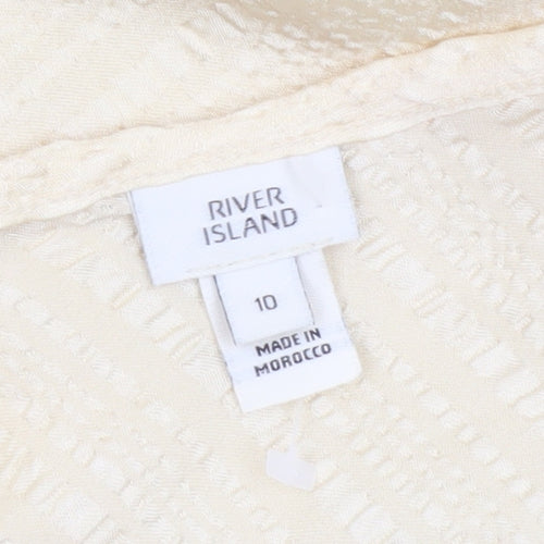 River Island Women's Beige Camisole Tank Top Size 10