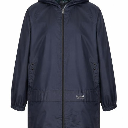 Regatta Boys Blue Hooded Rain Coat 11-12 Years Waterproof Jacket