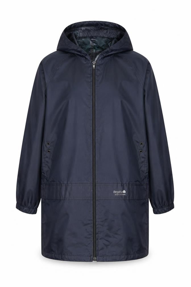 Regatta Boys Blue Hooded Rain Coat 11-12 Years Waterproof Jacket