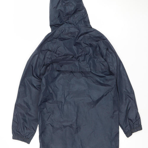 Regatta Boys Blue Hooded Rain Coat 11-12 Years Waterproof Jacket
