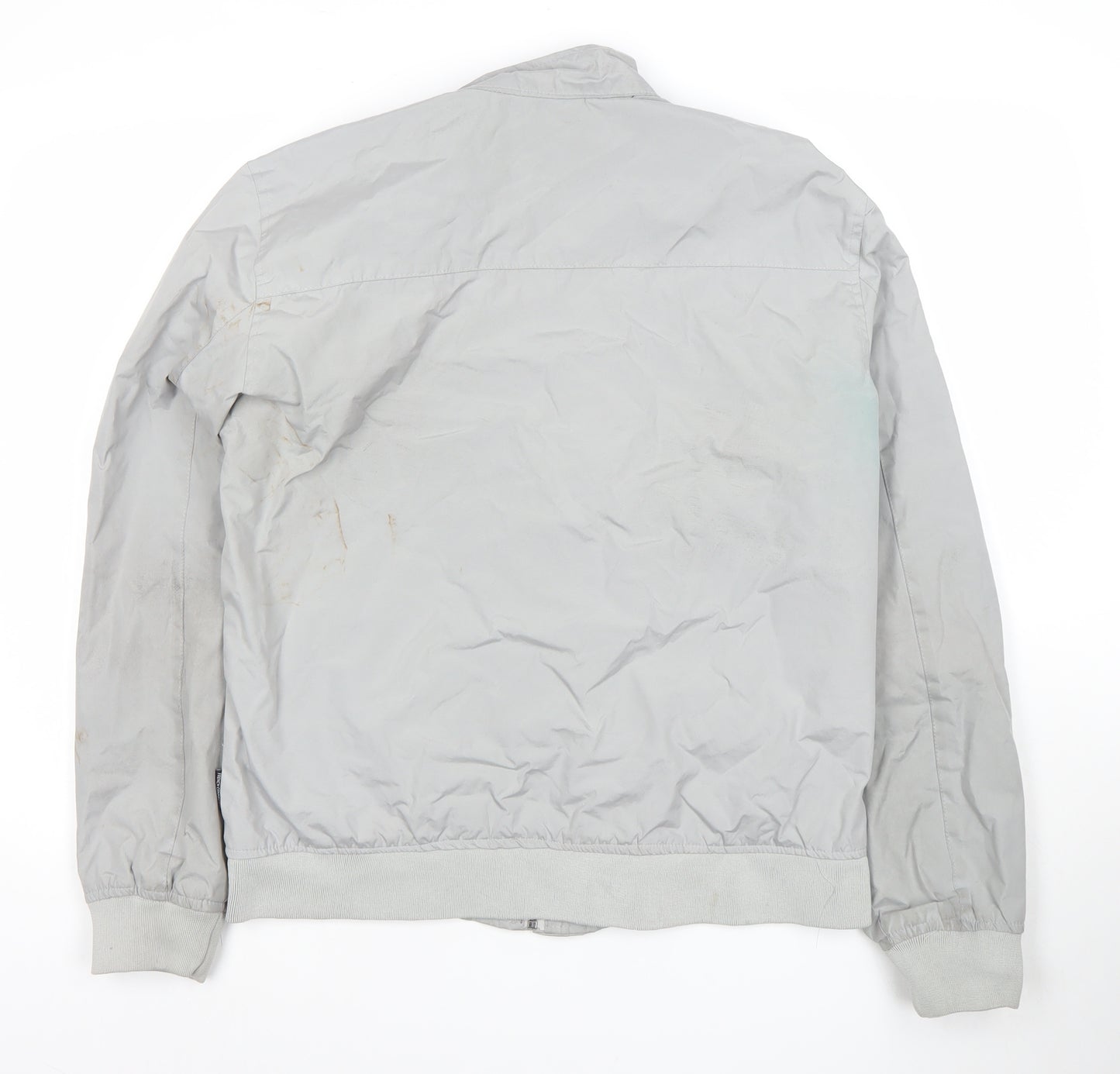 French Connection Men's Grey 2XL Bomber Jacket Lightweight Zip-Up