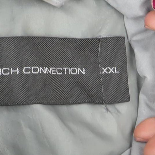 French Connection Men's Grey 2XL Bomber Jacket Lightweight Zip-Up