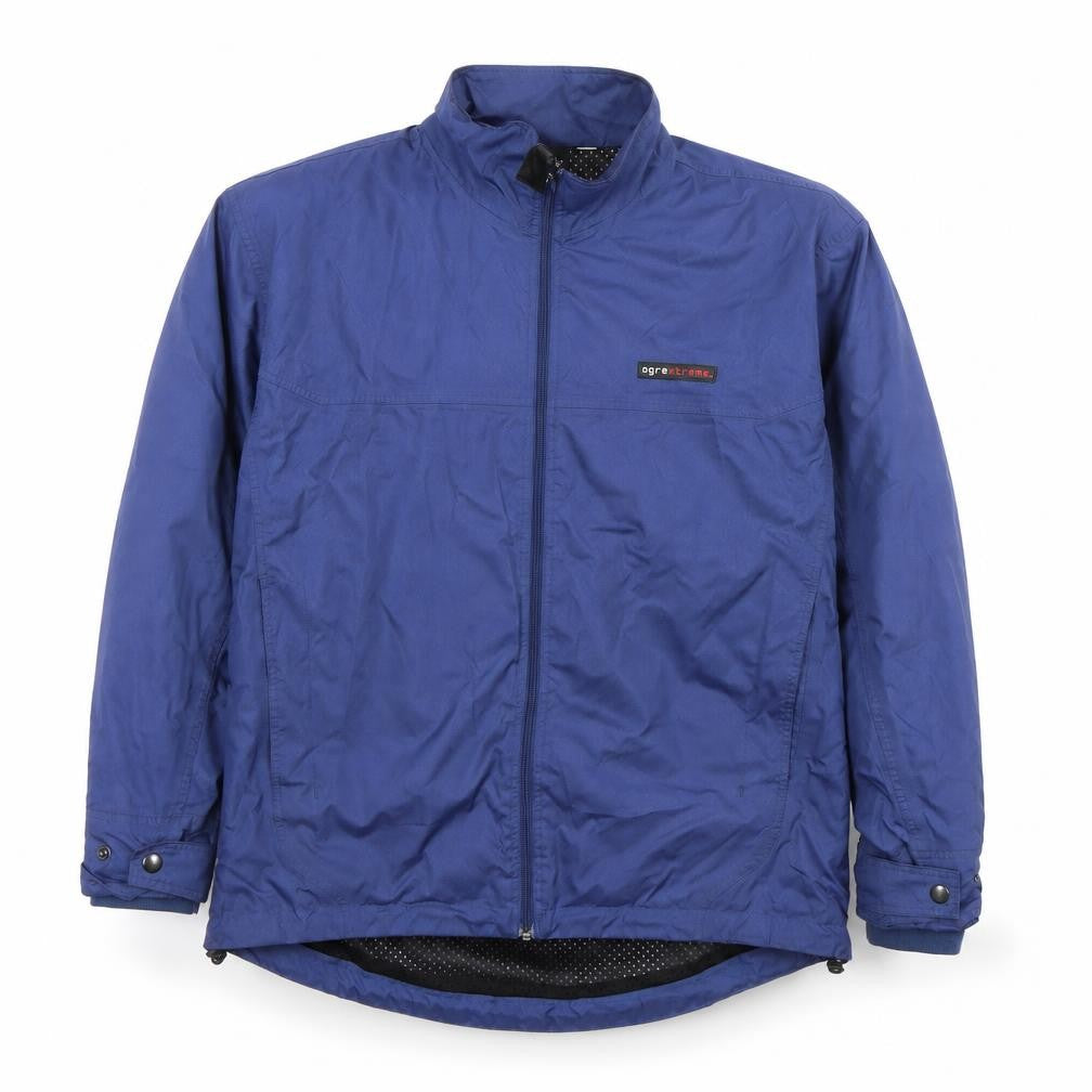 Ogre Men's Blue Windbreaker Jacket S Polyester Full Zip
