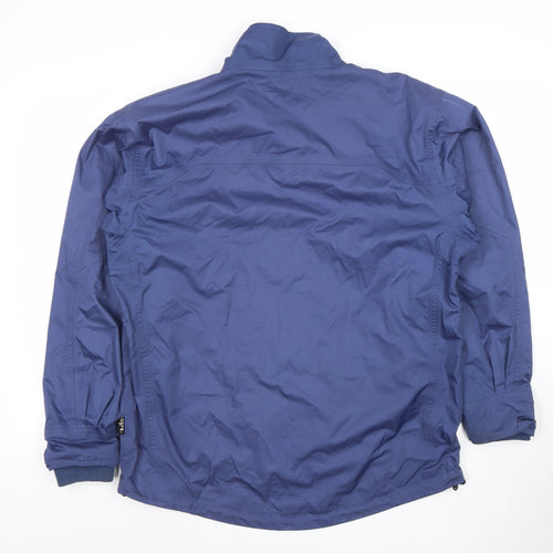 Ogre Men's Blue Windbreaker Jacket S Polyester Full Zip