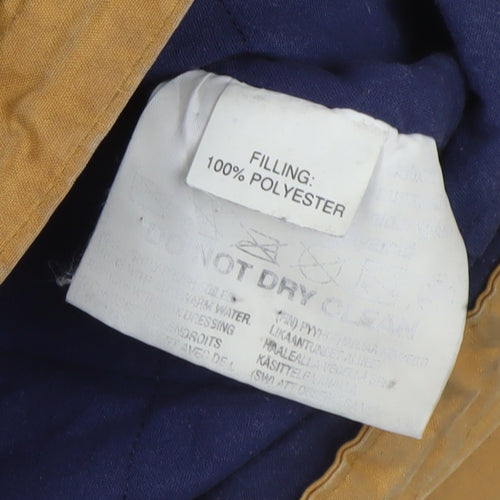 Oxford Blue Men's Brown Waxed Outdoor Jacket Size S Hiking Waterproof