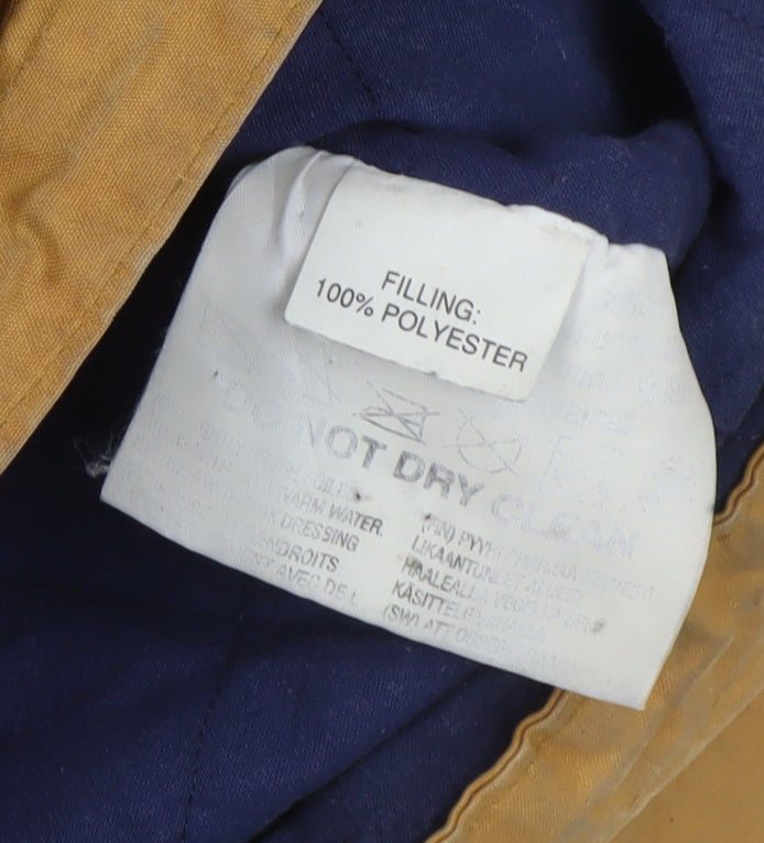 Oxford Blue Men's Brown Waxed Outdoor Jacket Size S Hiking Waterproof