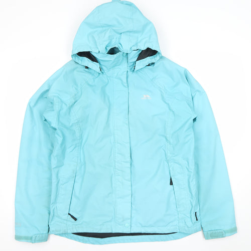 Trespass Women Blue XL Waterproof Hooded Parka Jacket