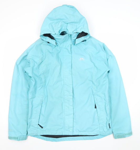 Trespass Women Blue XL Waterproof Hooded Parka Jacket