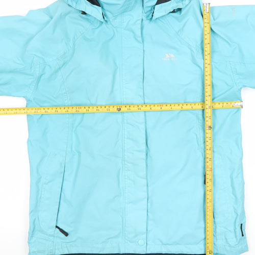 Trespass Women Blue XL Waterproof Hooded Parka Jacket