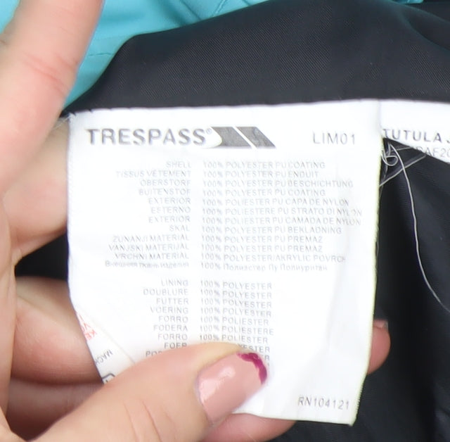 Trespass Women Blue XL Waterproof Hooded Parka Jacket