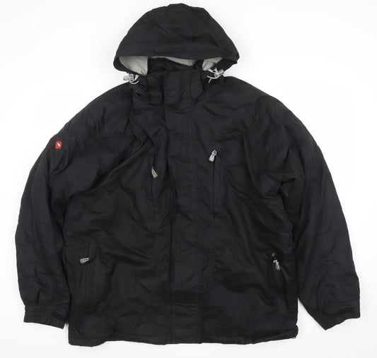 Trespass Men's Black M Waterproof Windproof Hooded Jacket