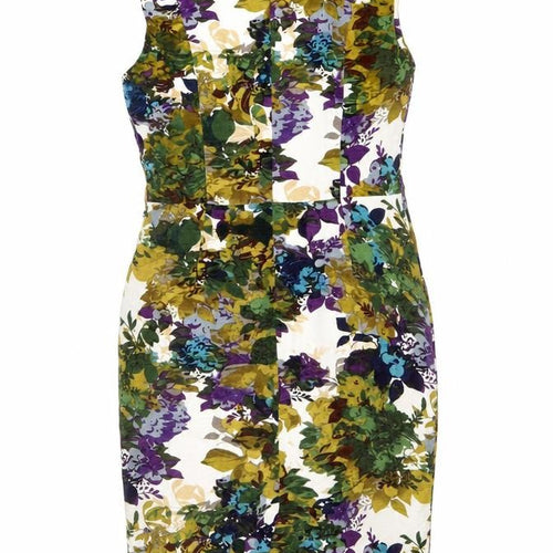 Next Women’s Multicoloured Floral Sheath Dress Size 10 Knee Length