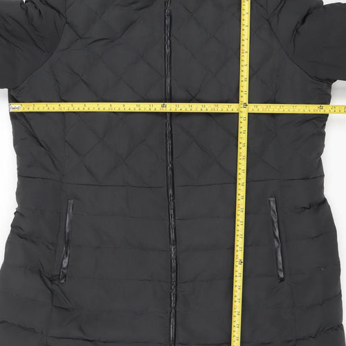 Maine New England Women's Black Quilted Puffer Coat Size 22