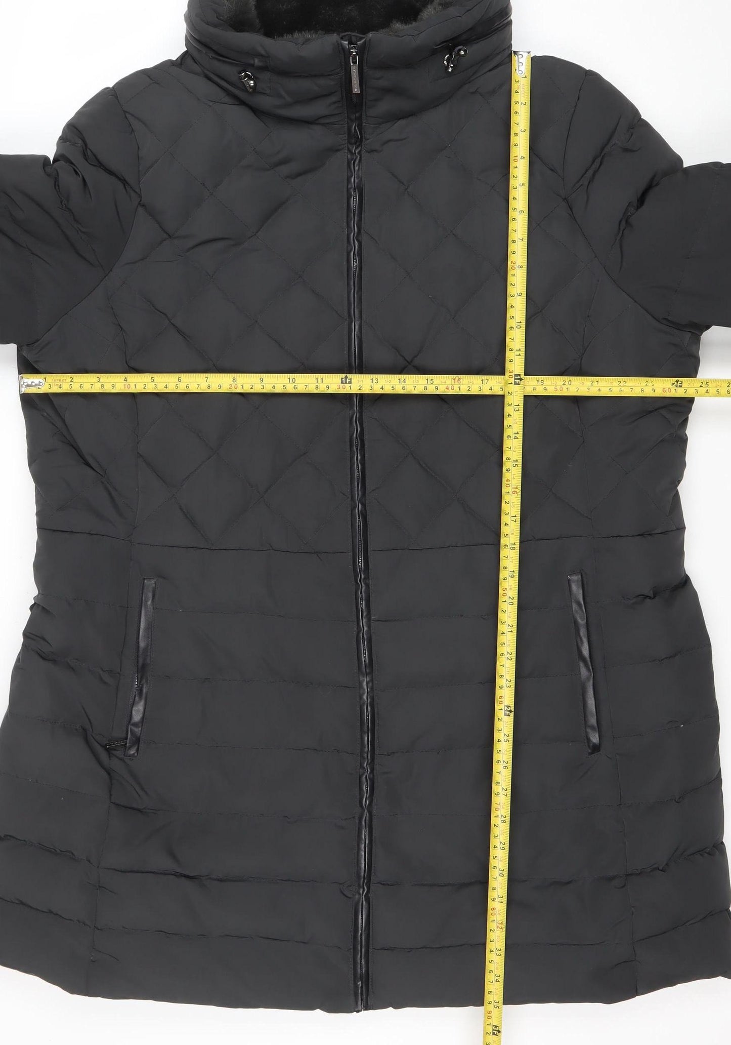Maine New England Women's Black Quilted Puffer Coat Size 22