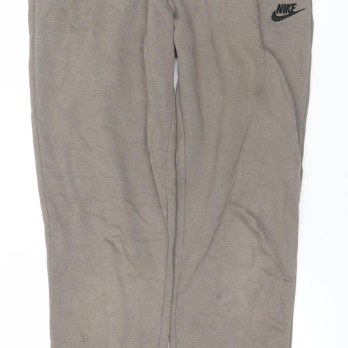 Nike Men's Brown Small Jogger Trousers Cotton Blend