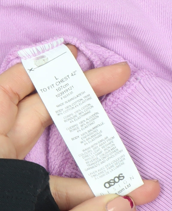 ASOS Men’s Pink Austin Texas Graphic Sweatshirt L Regular Fit