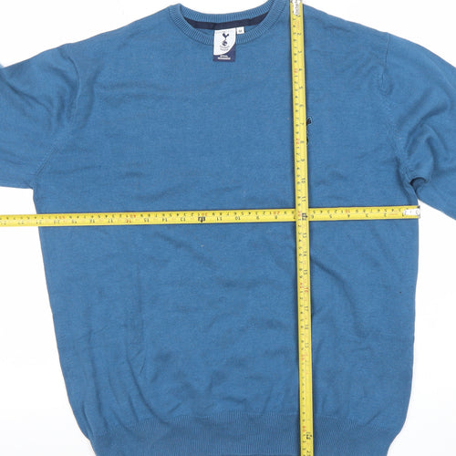 Tottenham Hotspur Men’s Blue Cotton Crew Neck Jumper M