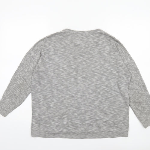 COS Women Grey Long Sleeve Basic Jersey Top Size S