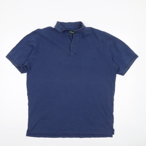 Rodd & Gunn Men's Blue Cotton Polo Shirt L Regular Fit