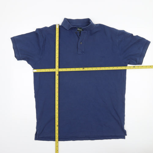 Rodd & Gunn Men's Blue Cotton Polo Shirt L Regular Fit