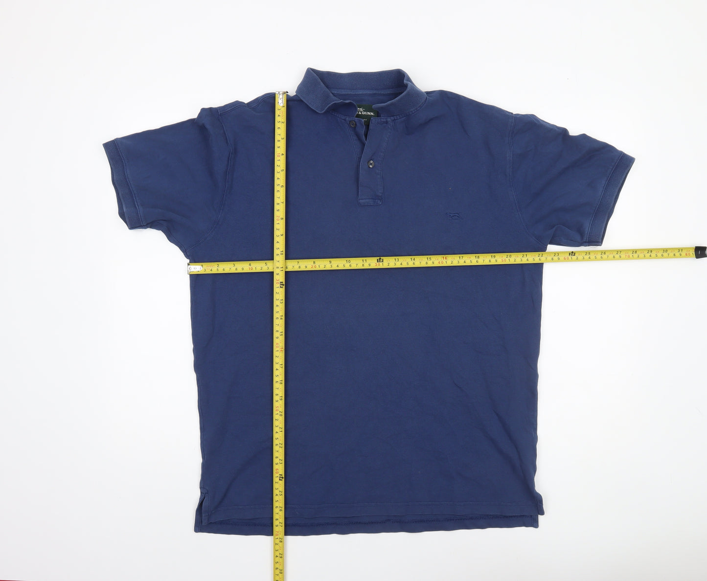 Rodd & Gunn Men's Blue Cotton Polo Shirt L Regular Fit